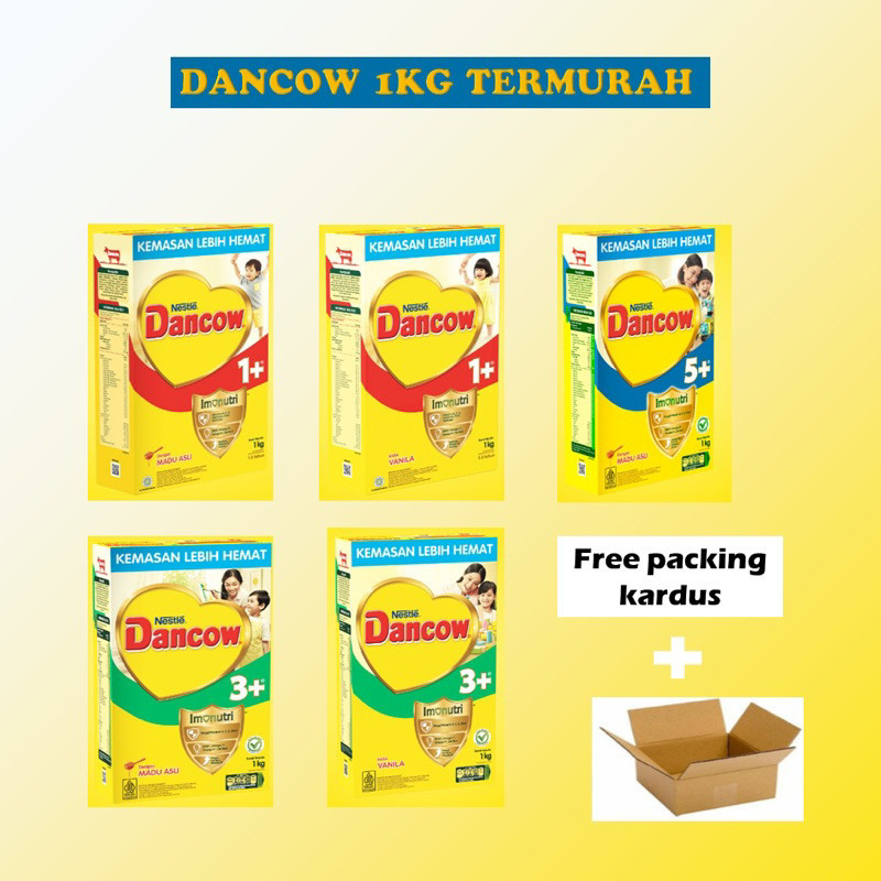 

Susu Dancow 1+/3+/5+ 1 kg dan 5+ Vanilla 750gr (Madu/Vanila) ED 2025