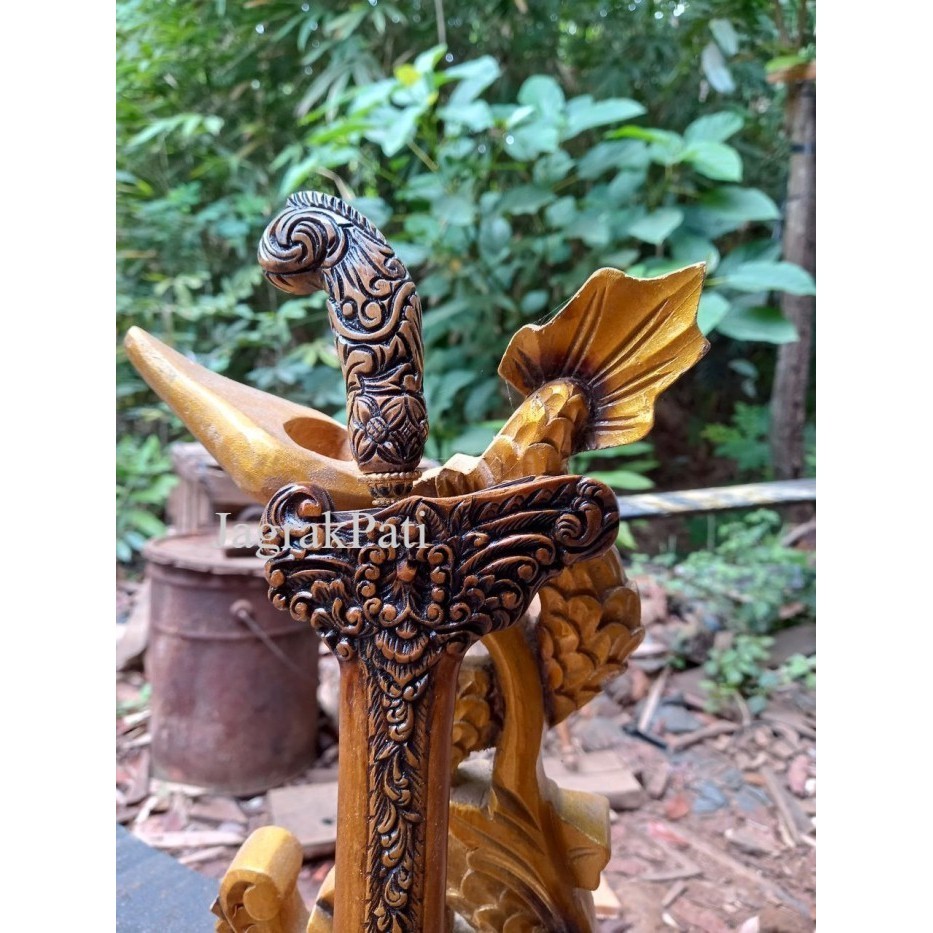 Warangka Keris Ukiran Alusan finishing Buat patrem Standart Fre Lubang