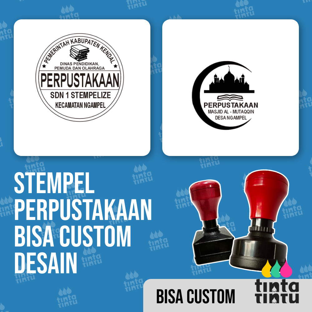 

Stempel Perpustakaan Bisa Custom Desain