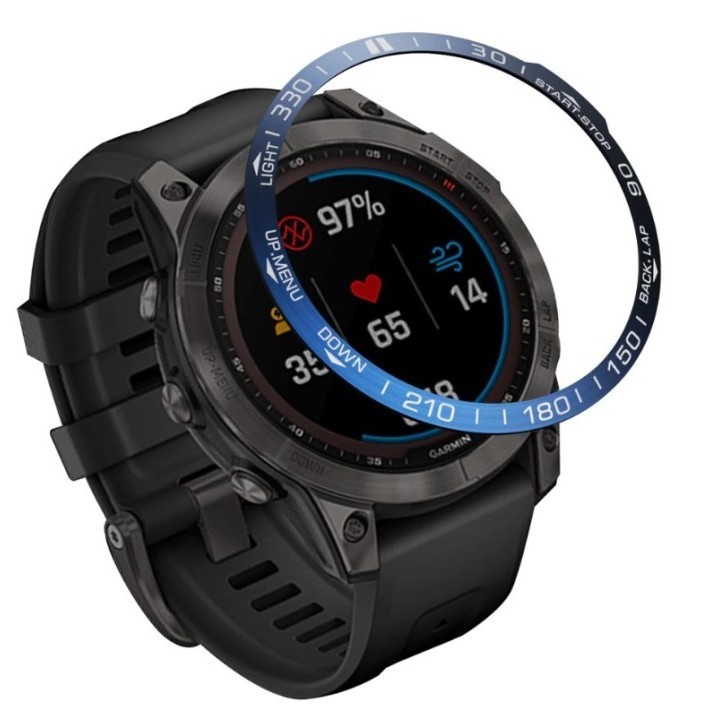 PinkYellow77_ BEZEL RING UNTUK GARMIN FENIX 7 FENIX 7X - BLUE, FENIX 7X