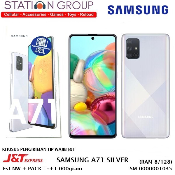 SAMSUNG A71 SILVER 8-128