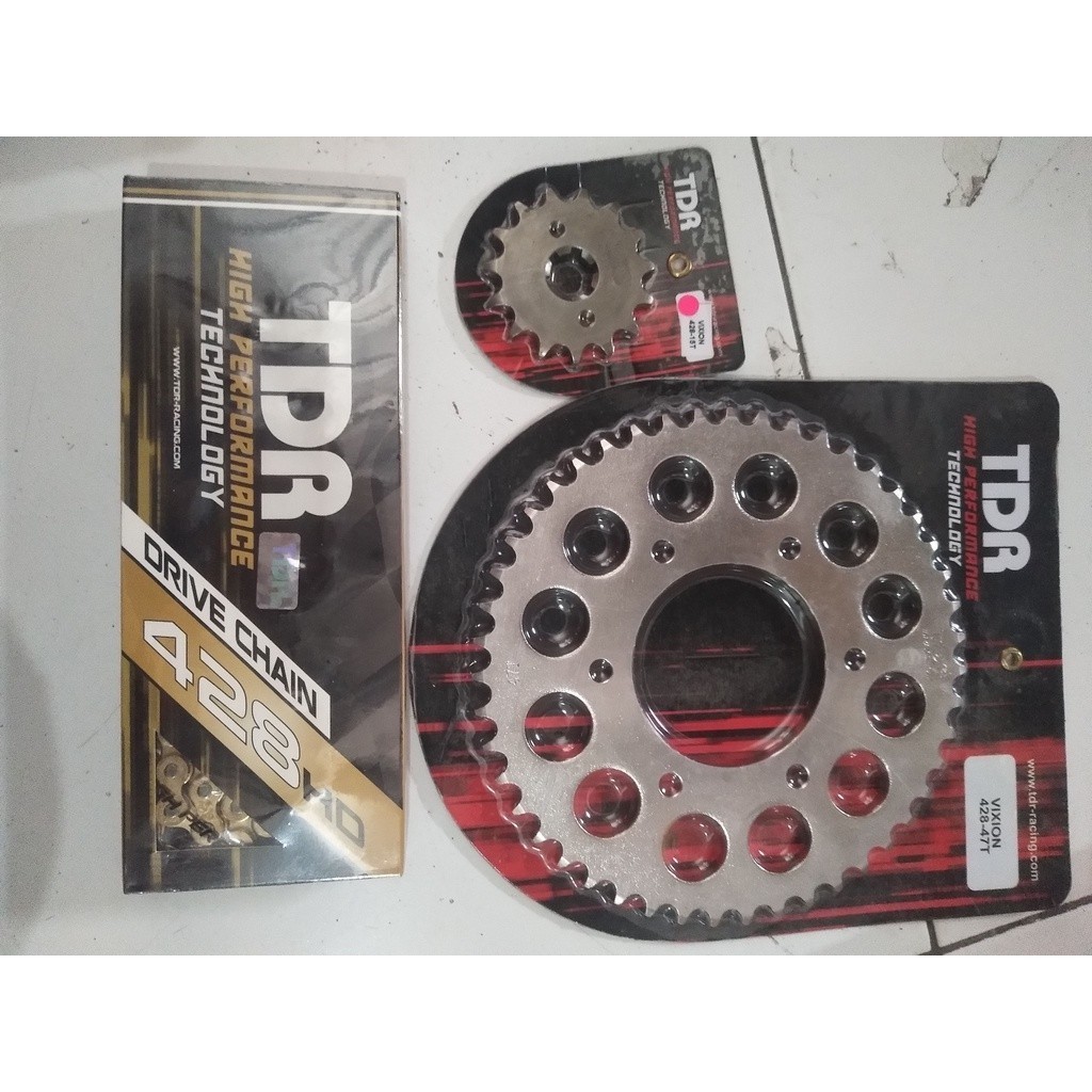 GEAR GIR SET RANTAI TDR VIXION R15 XABRE JUPITER MX KING BYSON TDR ORI   * RAZZOR GARAGE