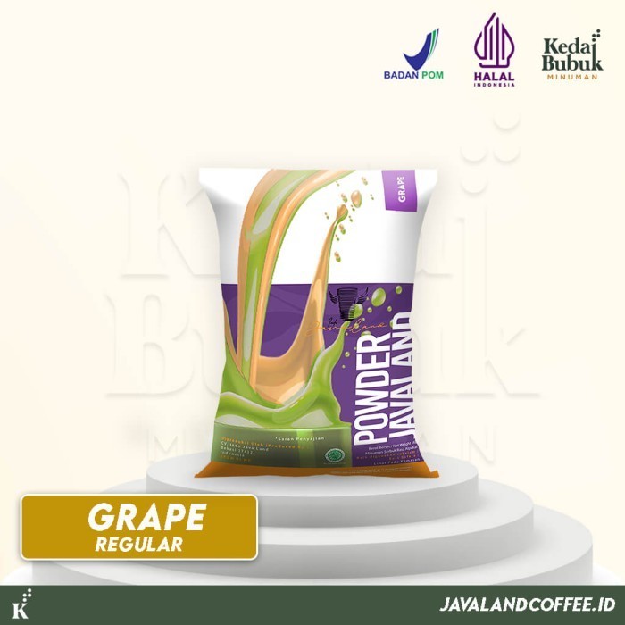 

[New Arrival]Promo Bubuk Minuman Bubble Drinks 1Kg Rasa Grape/Anggur