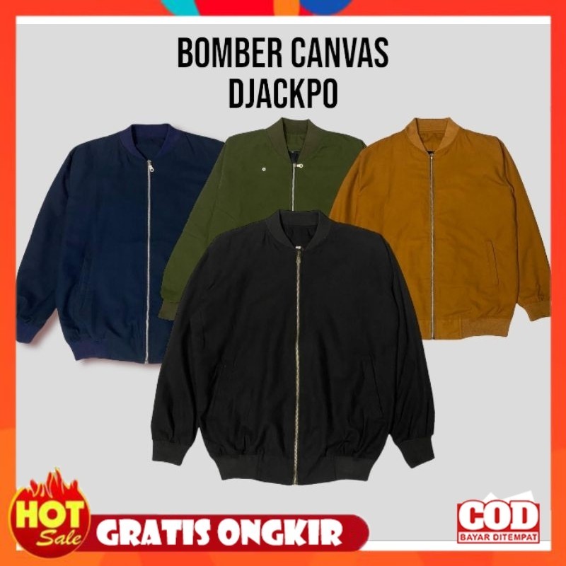 BAHAN ADEM HALUS LEMBUT TEBAL / JAKET-bomber canvas pria&wanita/jaket casual/jaket simple