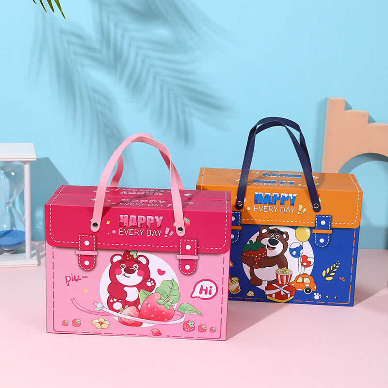 

GOODIE BAG ULANG TAHUN ANAK PAPER BAG TAS BIRTHDAY ANAK MOTIF SANRIO LOTSO PINK BEAR STRAWBERRY