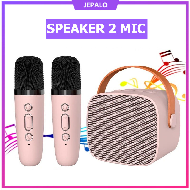 Speaker karaoke viral/Speaker mini bluetooth 2 mic 1  karaoke/speaker mic/Speaker Karaoke bluetooth 
