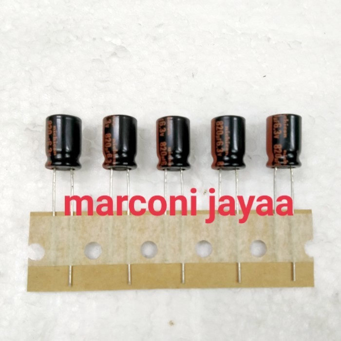kapasitor Elco 820uf 6,3V nichicon -MU14