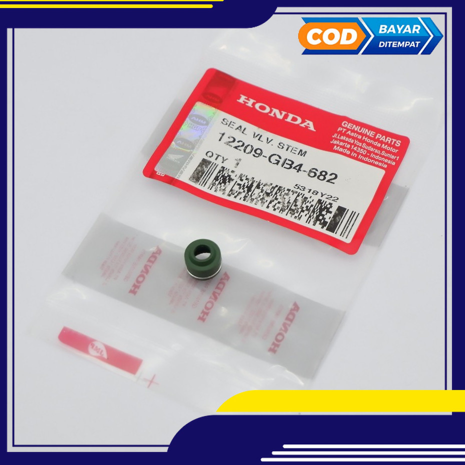 Seal Klep Honda Beat FI - Scoopy - Vario FI - Verza 150 - Supra X 125  Original AHM GB4 sepeda motor