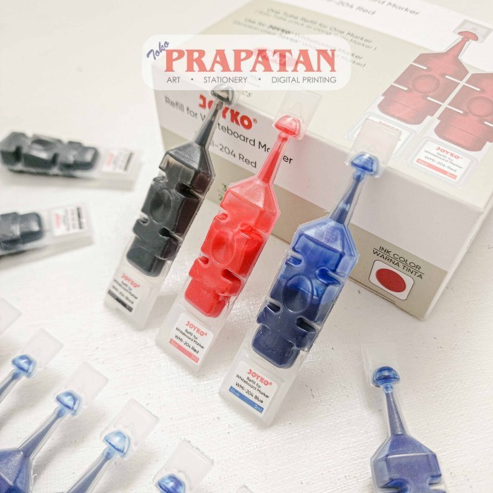 

GS99 Joyko Refill For White Board Marker WMI-204| Refill Spidol Papan Tulis - RED