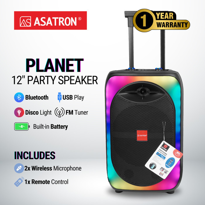 Asatron Planet 12 Inch Bluetooth Party Speaker