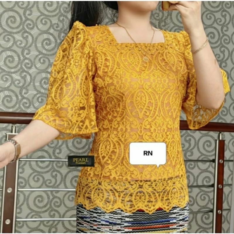 new✨ -BLOUSE KEBAYA LENGAN KEMBANG TERBARUATASAN WANITA KEKINIAN,ATASAN WANITA TERLARIS,ATASAN BROKA
