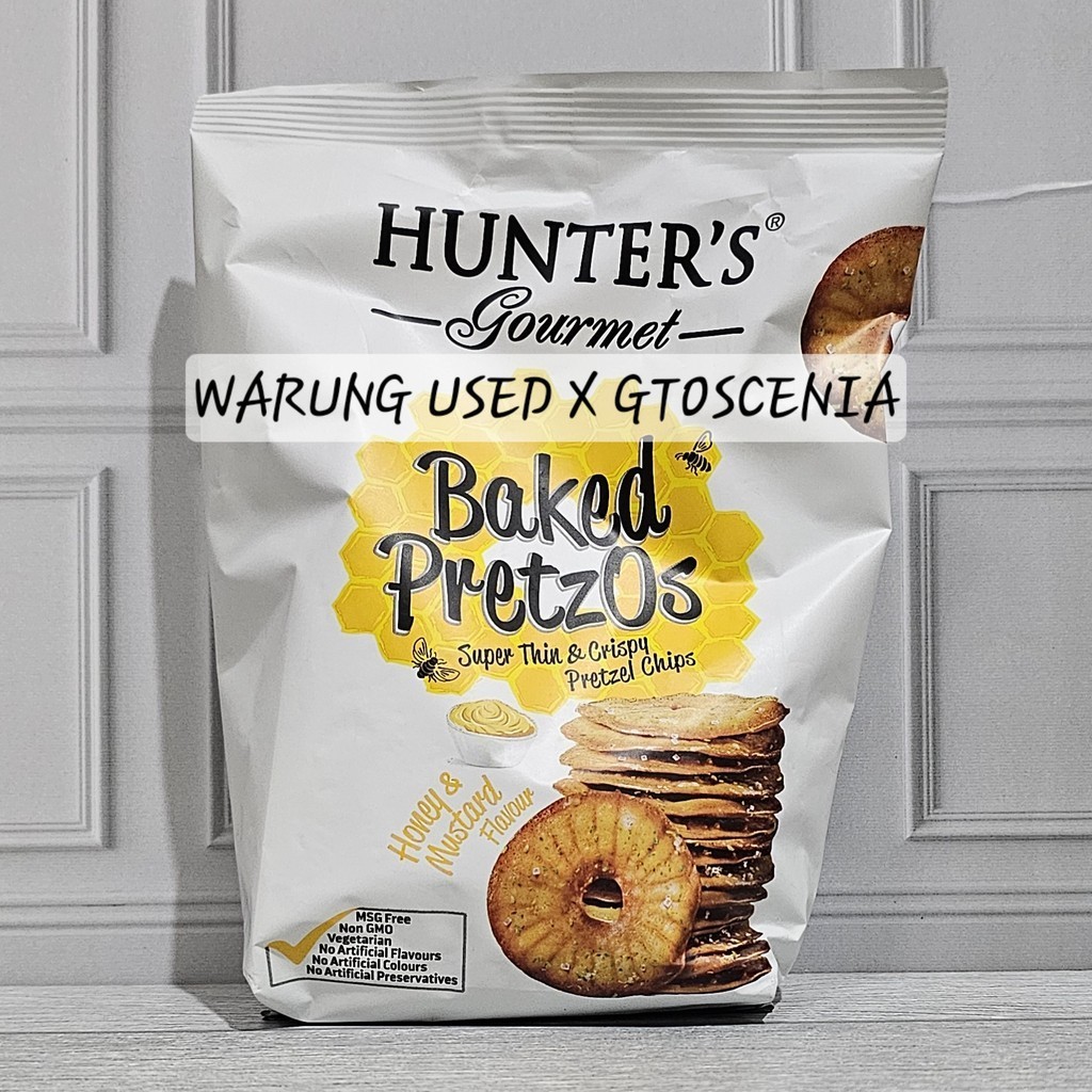 

Hunter's Gourmet Baked Pretzos Honey Mustard Bag 160gr Pretzel