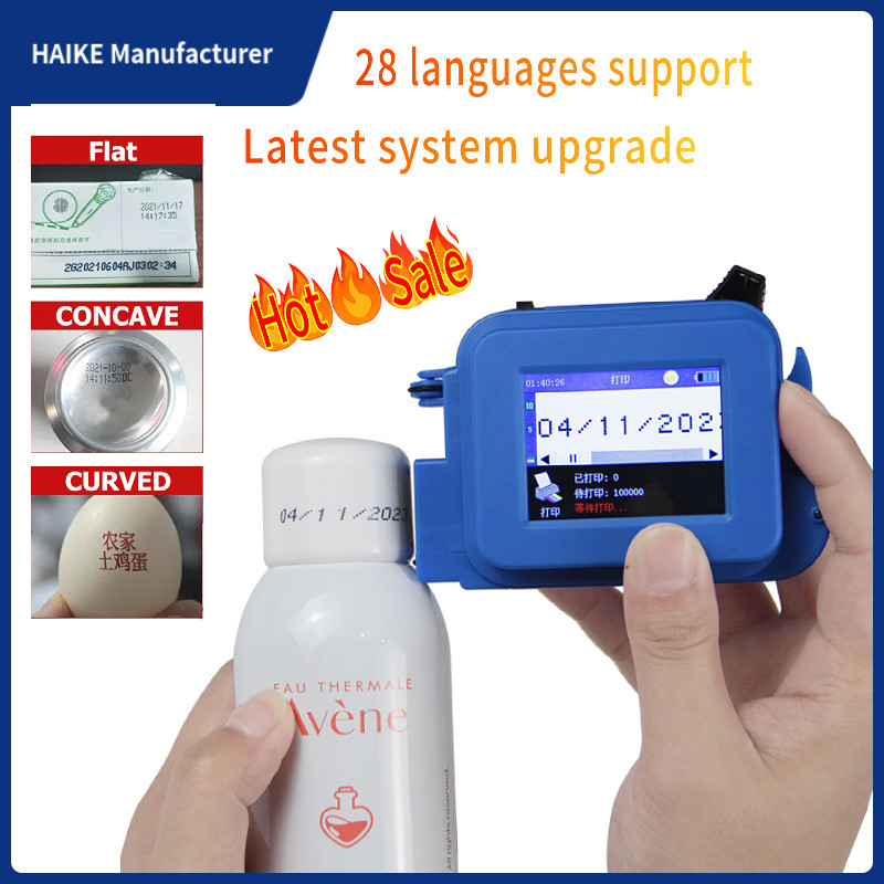 

HK-615 Mini 12.7mm Inkjet Cartridge Portable Handheld Expiry Date Fast Dry Printer Batch Cong Machine For Bottle Can Plastic