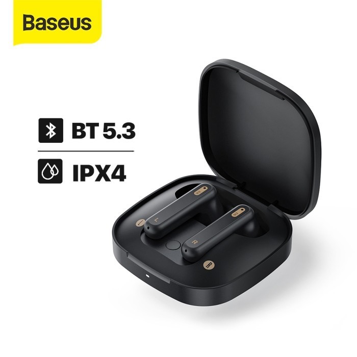 TERBARU Baseus Bowie E16 TWS True Wireless Earbuds Headset Bluetooth 5.3 IPX4 - Hitam