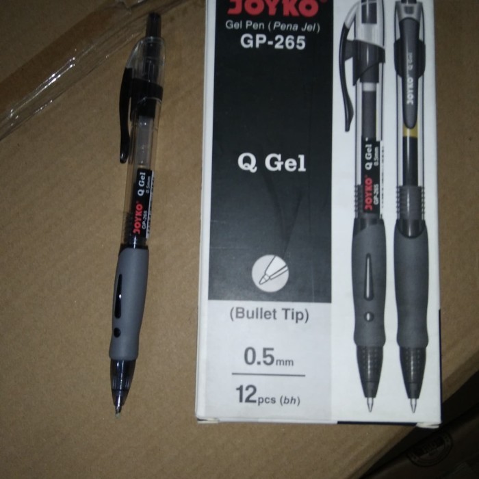 

[Terbaru]ATK Pulpen Joyco Q-Gel GP-265 Hitam (isi 12)