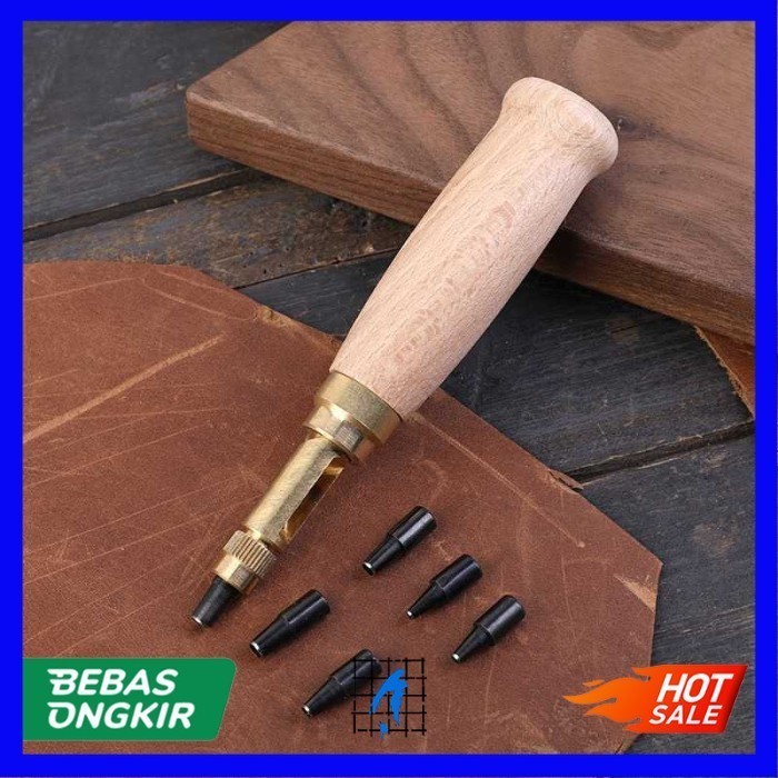 

Alat Pembolong Tali Pinggang Hole Punch 6 Tip 1.5-4mm