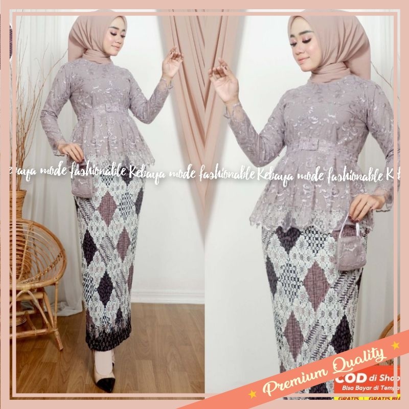 Set Murah Kebaya Keren Model Terbaru / COD - SETELAN KEBAYA CANTIKA - KEBAYA MODERN - ATASAN KEBAYA 