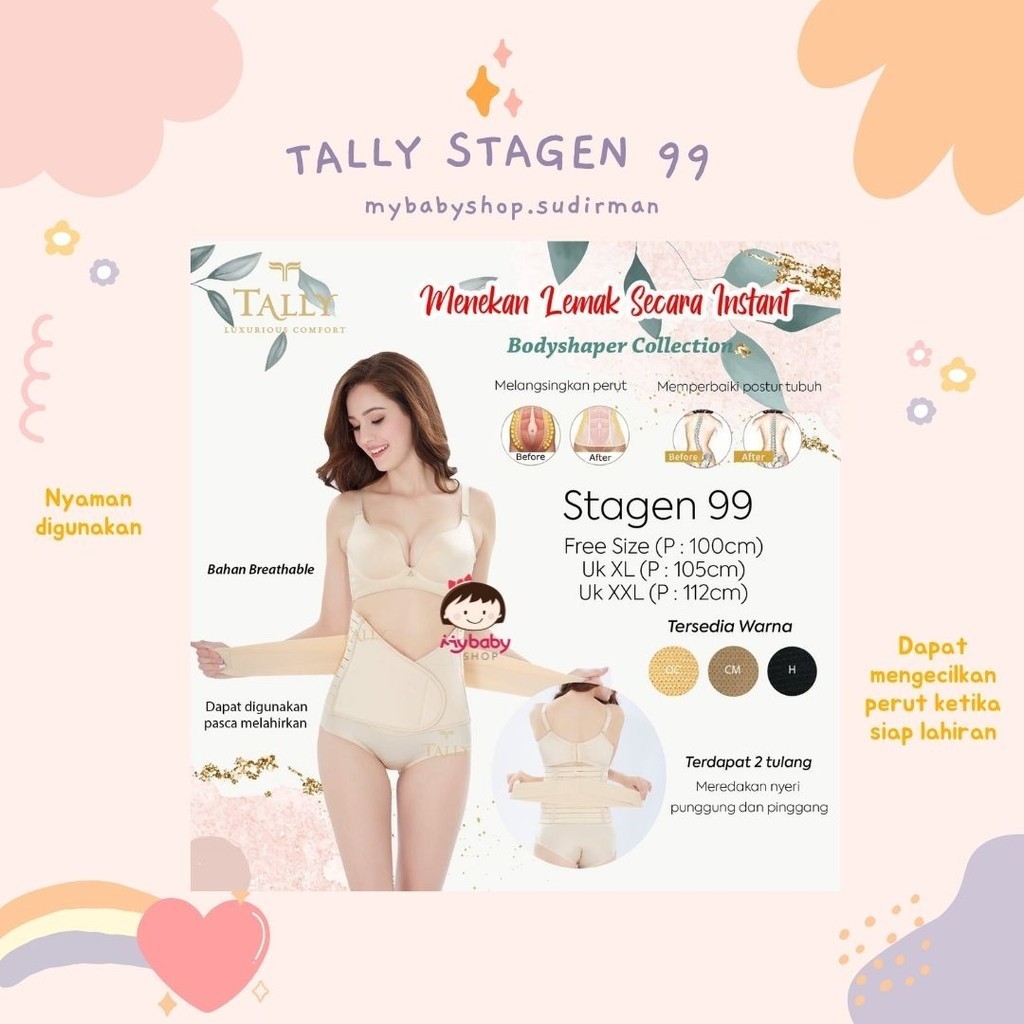 TALLY 99 Stagen Korset Pelangsing Pengecil Perut Stagen Tally 99