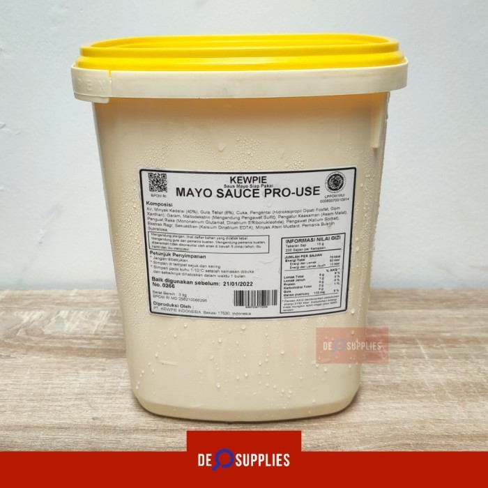 

Roux Kewpie Mayo Sauce Pro Use 3kg - Saus Mayonaise Siap Pakai Horeca