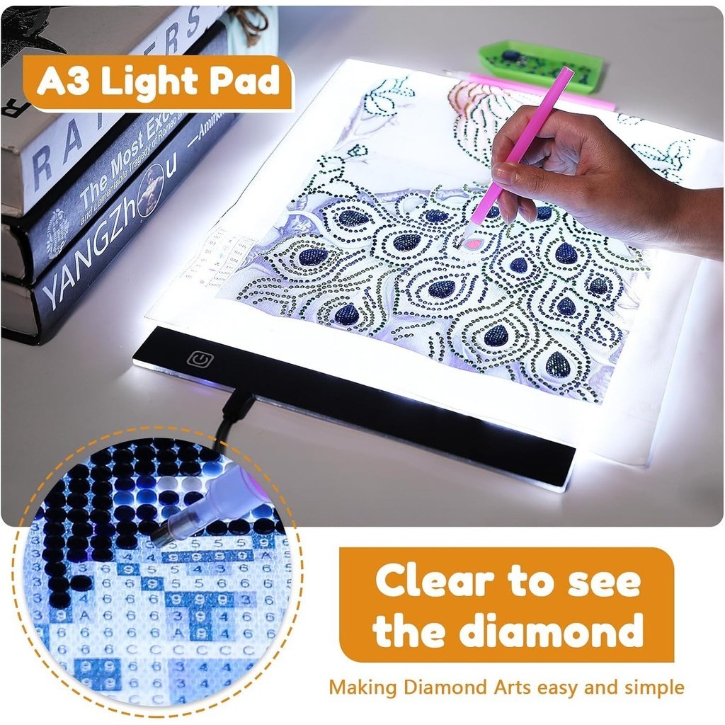 

Papan Lampu A4 Untuk Seni Berlian Ultratipis Kotak Lampu Meja Pelacak Untuk Melukis Gambar Tato Penyiangan Vinil Lukisan Sketsa