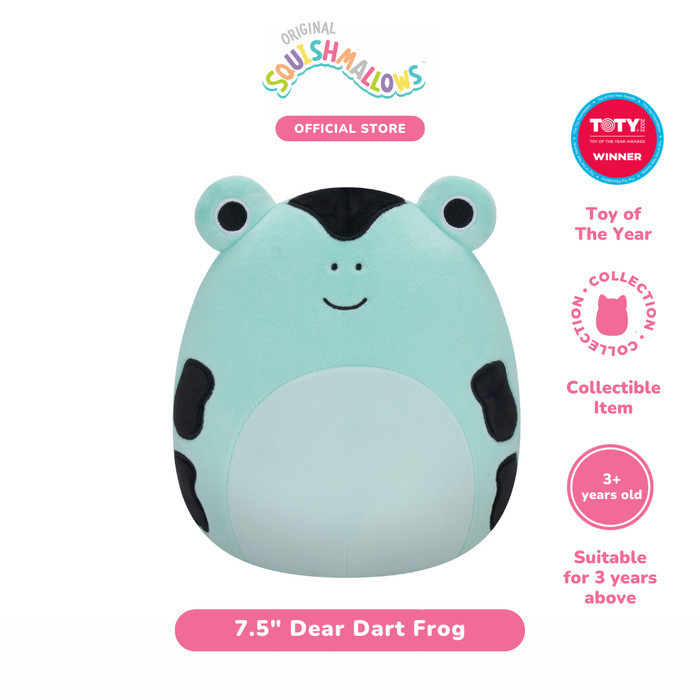 Squishmallow 7.5 Dear Poison Dart Frog - Boneka Anak