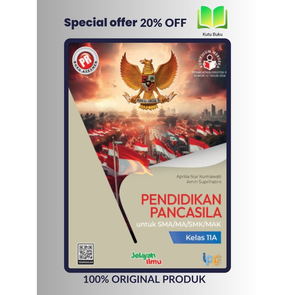 Buku Pr/Lks PPKN Kelas 11/XI SMA/Ma Semester 1 Kurikulum Merdeka Intan pariwara EDISI REVISI 2024