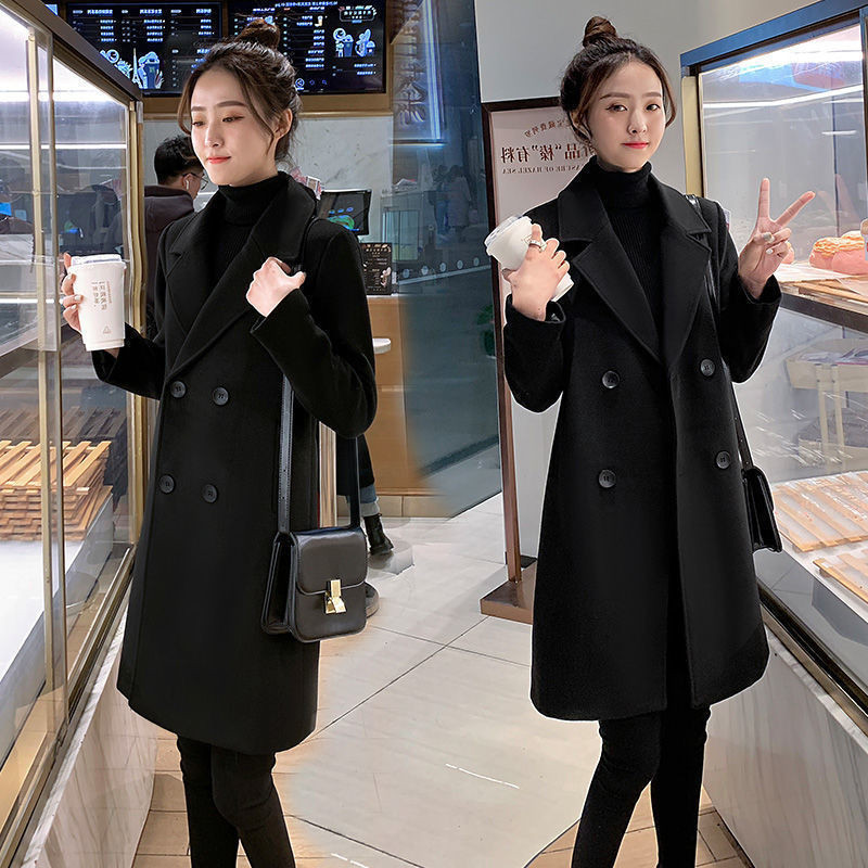 blazer hitam wanita panjang korean style blazer kantor wanita