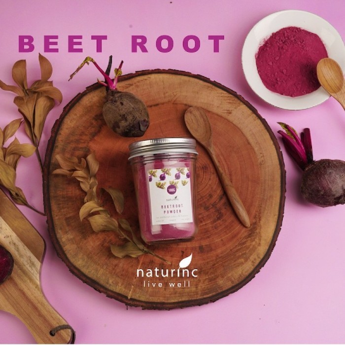 

[[ K23 - BEST SELLER ]] Naturinc Barley Grass Powder Bubuk Green Juice - beetroot, S