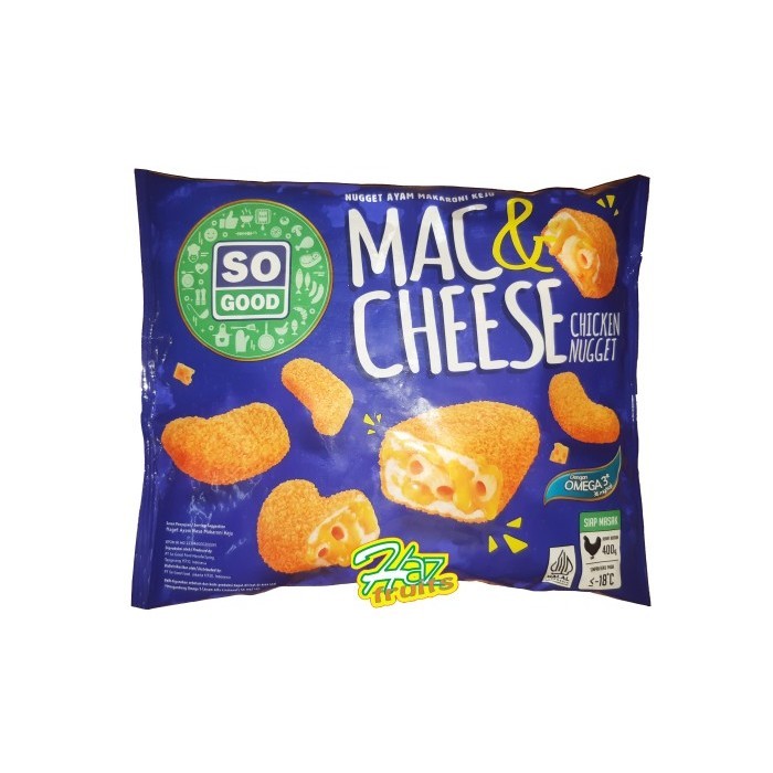 

Mac & Cheese Chicken Nugget So Good 400 Gr Naget Ayam Makaroni Keju