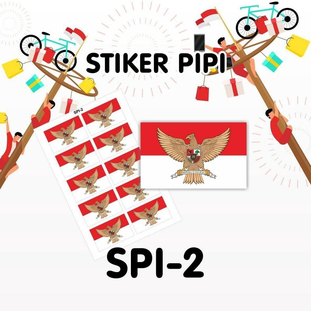 

Tempelan Pipi Bendera - Sticker Pipi Merah Putih - indonesia 17 agustus