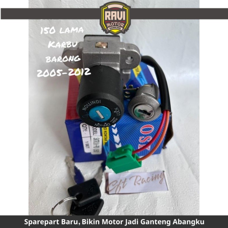 kunci kontak satria fu 150, kunci kontak assy suzuki satria fu 150 lama karbu