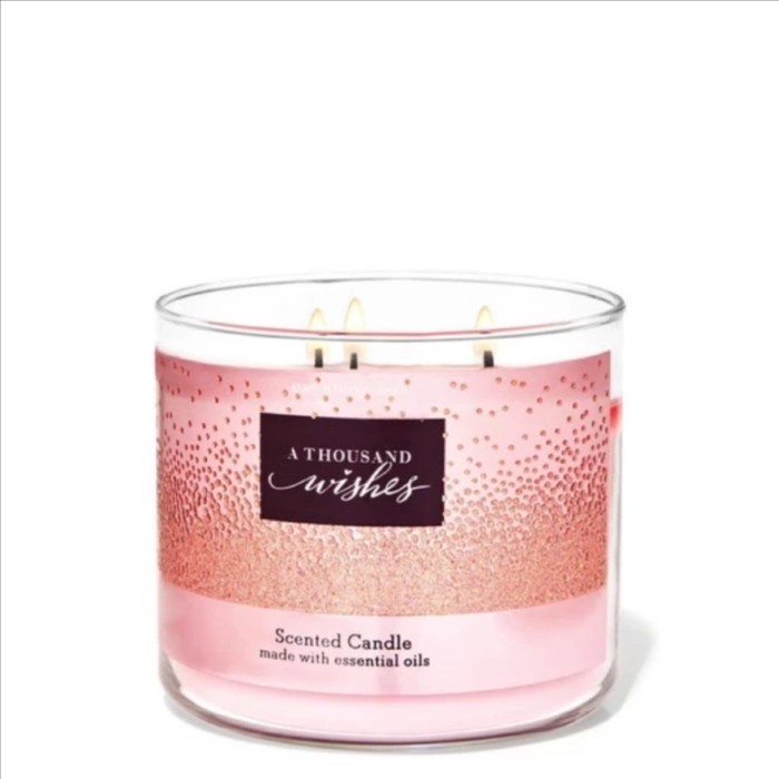 [BEST SELLER Lilin BBW Bath and Body Works Candle 3 Wicks / 3 Sumbu - a thousand wish