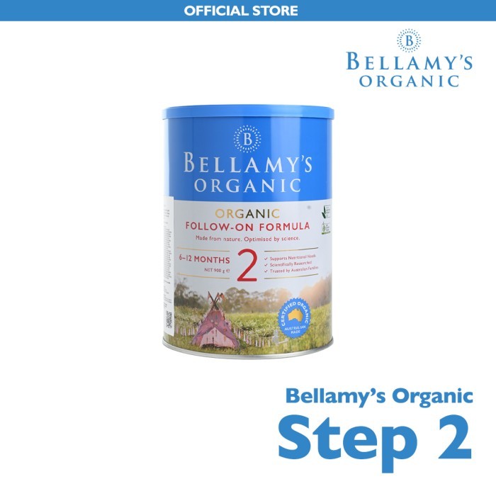 

NB Bellamys - Step 2 Susu Formula Organik Usia 6 - 12 Bulan 900 g