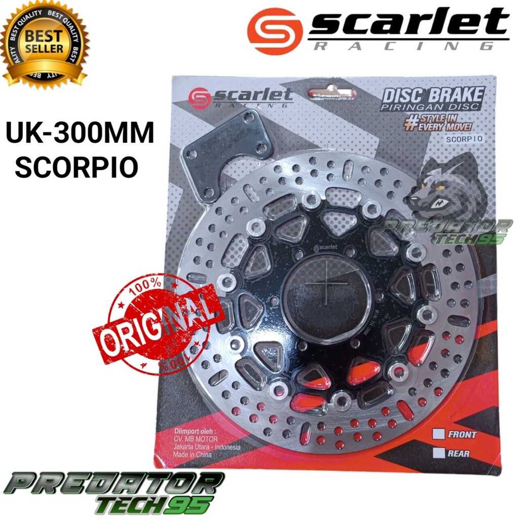 PIRINGAN CAKRAM DEPAN SCARLET 300MM SCORPIO