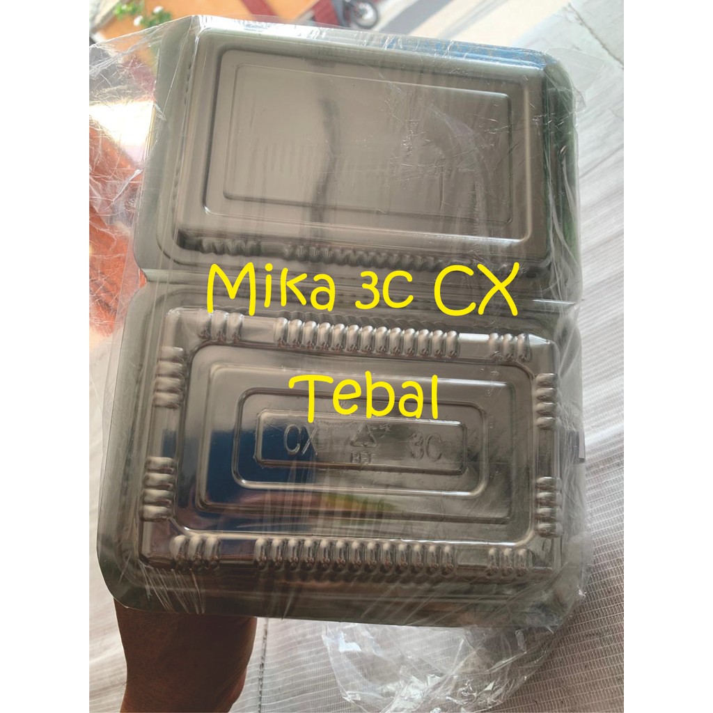 Mika 3C  / Mika CX 3C Tebal (isi 100 pcs)/ mika nasi campur