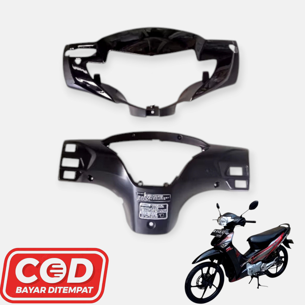 BATOK LAMPU KEPALA MOTOR HONDA SUPRA X 125 LAMA WARNA HITAM TAHUN 2005 - 2007