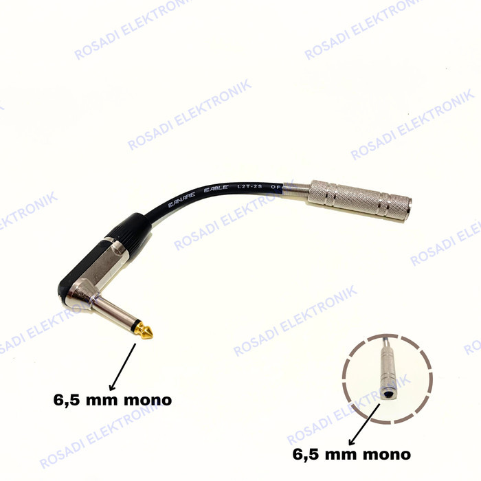 kabel sambungan audio mic jack akai L 6.5mm to jack akai mono female 6.5mm connection calble
