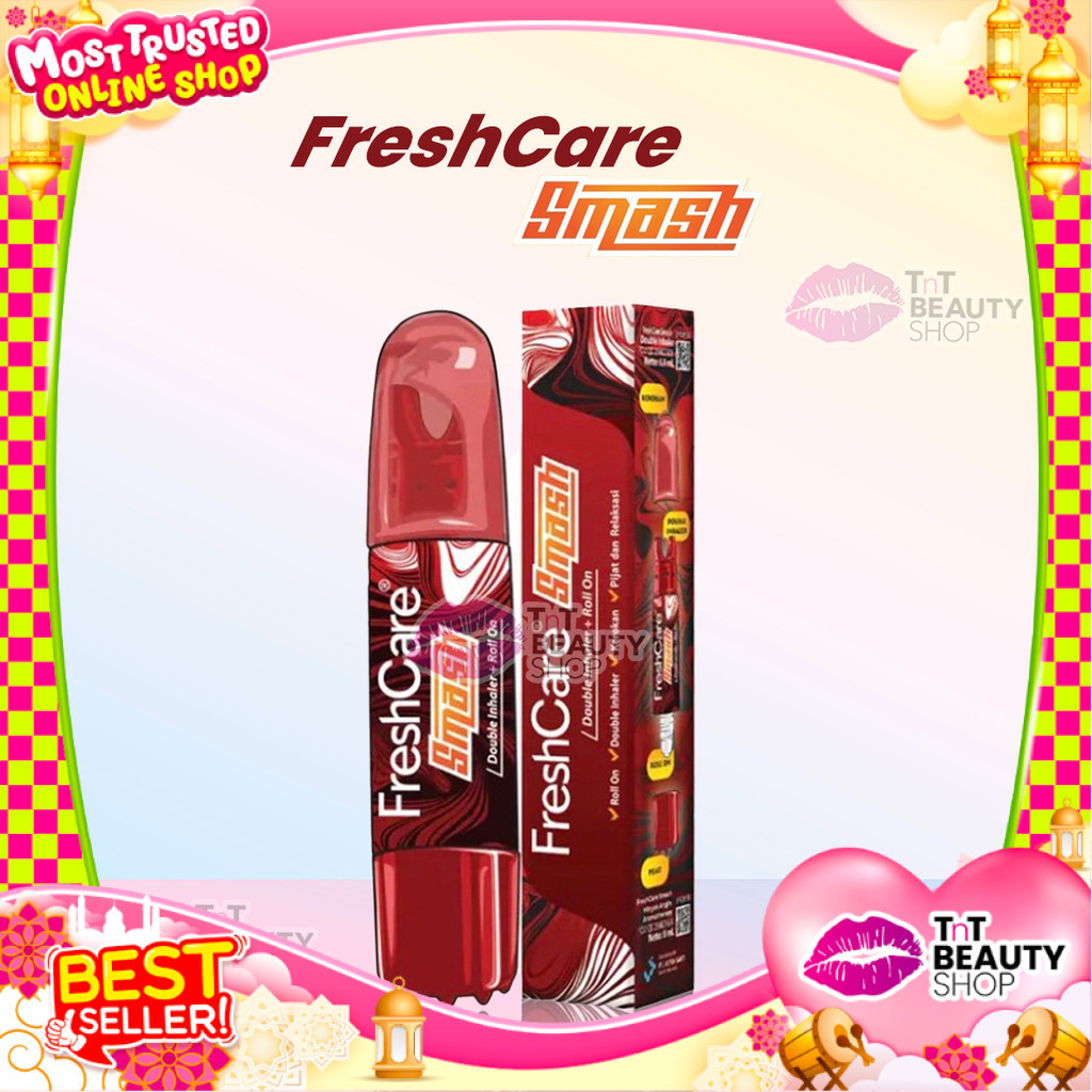 Freshcare Smash, Minyak Angin Aromatherapy 4 in 1 (Roll On, Double Inhaler, Kerokan, Pijat Relaksasi