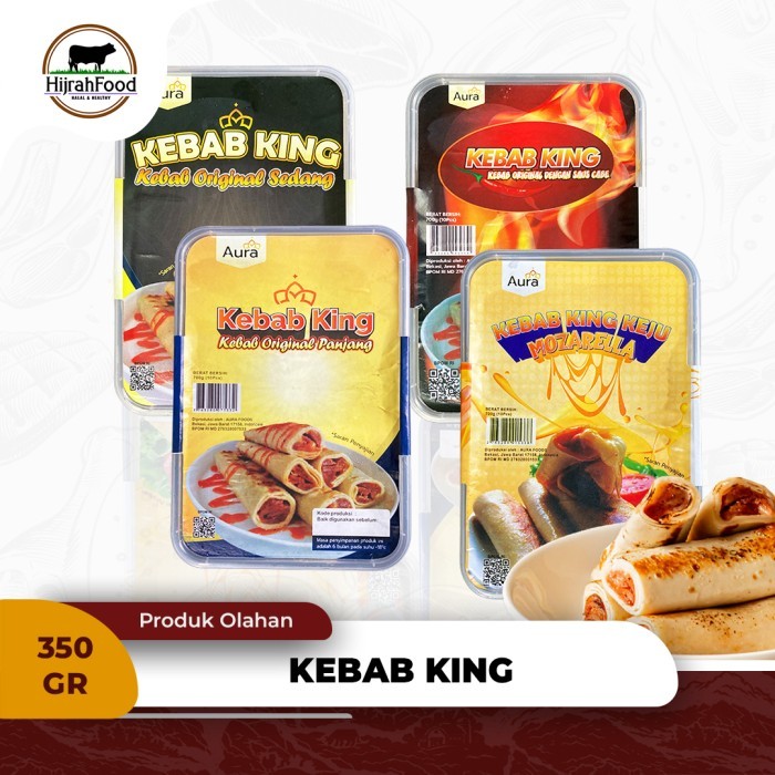 

Kebab King Beef Kebab 350 gram Kebab Frozen Beku Mini