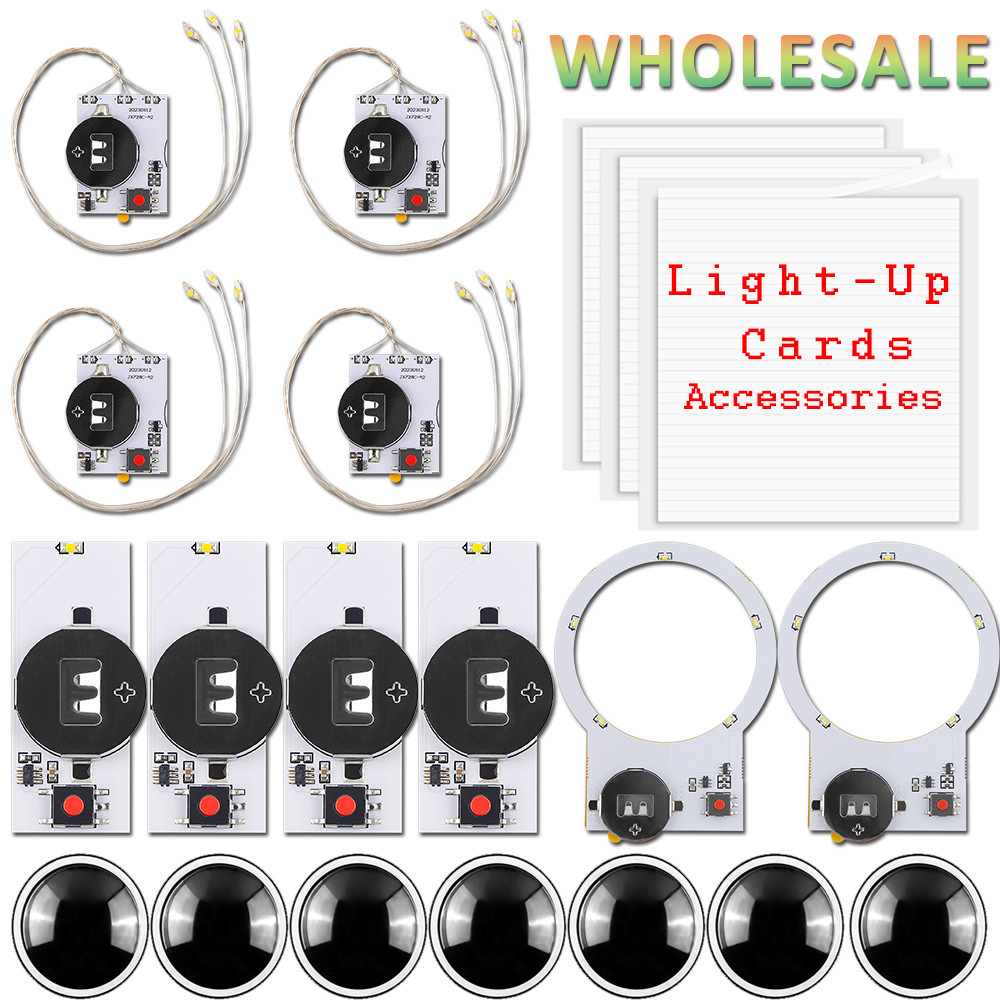 

Wholesale Self-adhesive Halo Light with Warm White LEDs Easy Lights for Light-up Shaker Cards Making DIY Tool New 2023