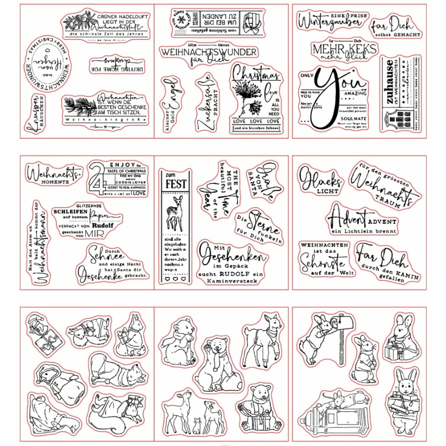 

New Arrival Presell Christmas Stamps for DIY Scrapbooking/photo album Decorative Embossing DIY Paper Cards