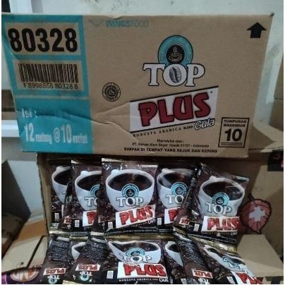 

1 dus kopi top plus gula 12 renceng 120 sacshet kopi hitam murah Coffee Robusta Bubuk