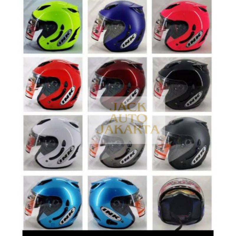 TERBARU HELM INK CENTRO DOUBLE VISOR ORIGINAL NYA MERK FNK SNI BUSA TEBAL.