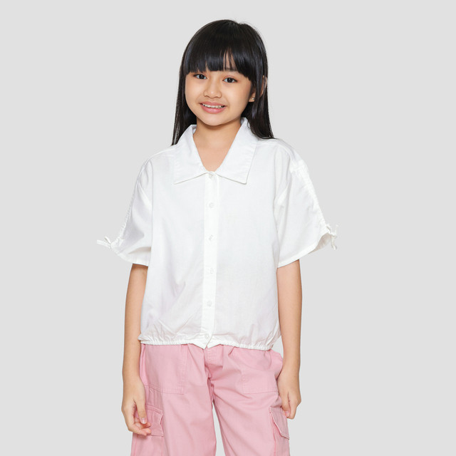 Nevada Cropped Boxy Kemeja Anak Perempuan 121735525