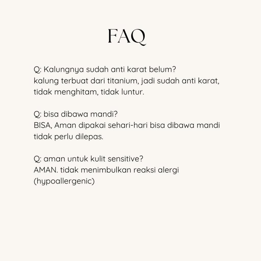 RB Safety Pin Necklace Kalung Titanium Kalung Anti Karat Aksesoris Perhiasan Silver Wanita