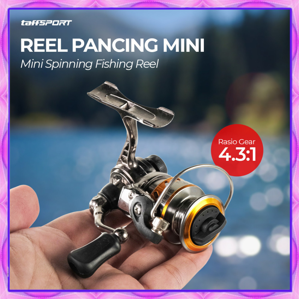 Reel Pancing Mini Rill Mini Reel Pancing Murah Reel Pancing Mini Spinning 4.3:1 Gear Ratio - MN100-C