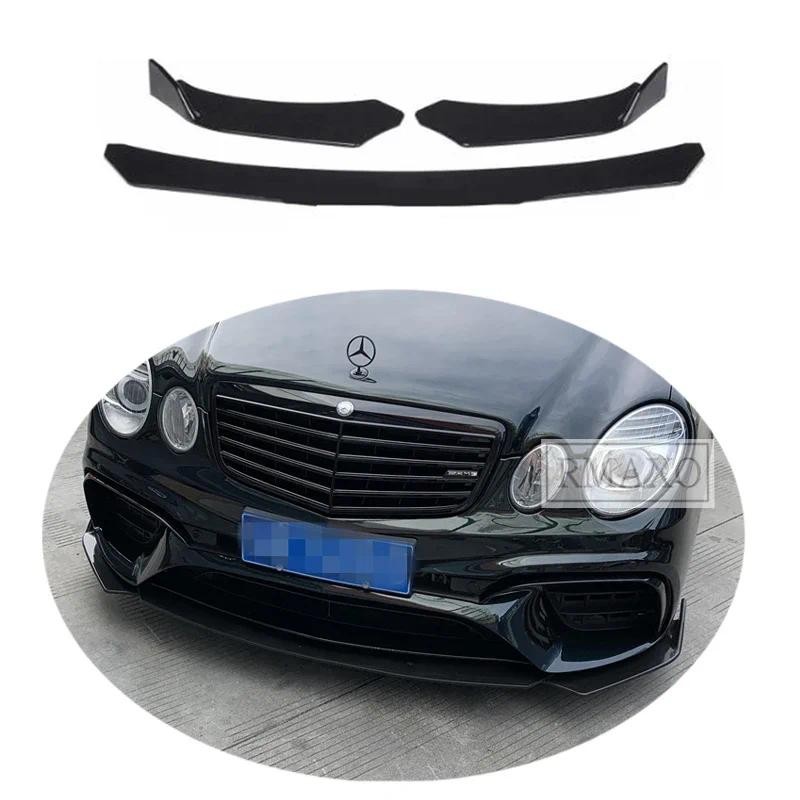 For W211 Universal Body kit spoiler 03-09 For Mercedes-Benz E-class W212 ABS Rear lip spoiler front 