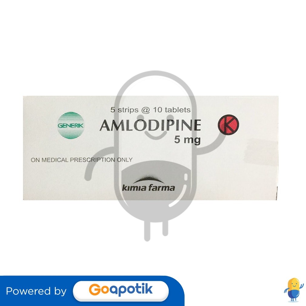 Amlodipine Besilate Kimia Farma 5 Mg Box 50 Tablet