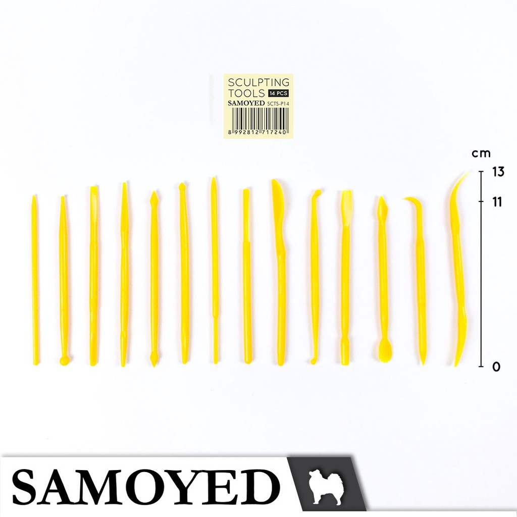 

SAMOYED SCULPTING TOOLS ISI 14 / ALAT UKIR PLASTIK CLAY ISI 14