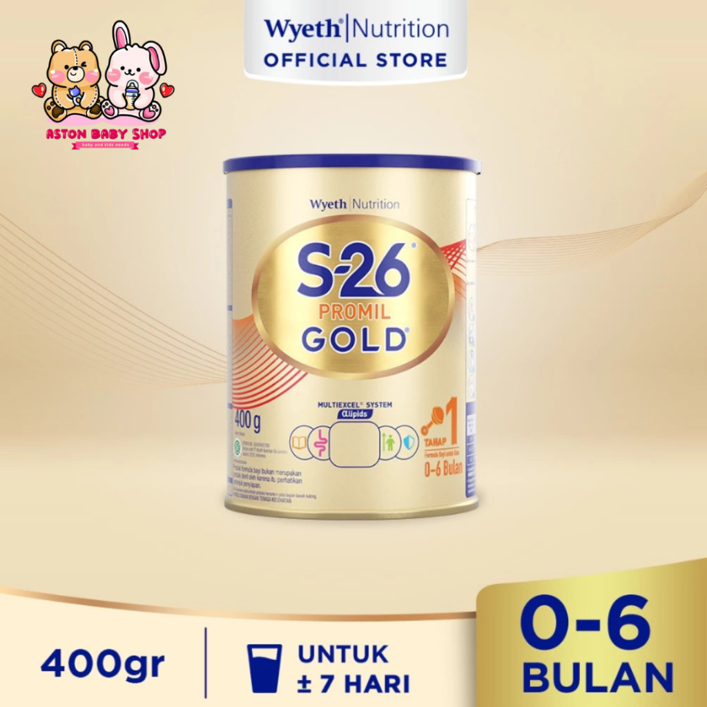 S-26 S26 Promil GOLD Tahap 1/Tahap 2 Susu Formula Usia 0-6 Bulan/6-12 Bulan Ukuran 400 gr/900 gr S26